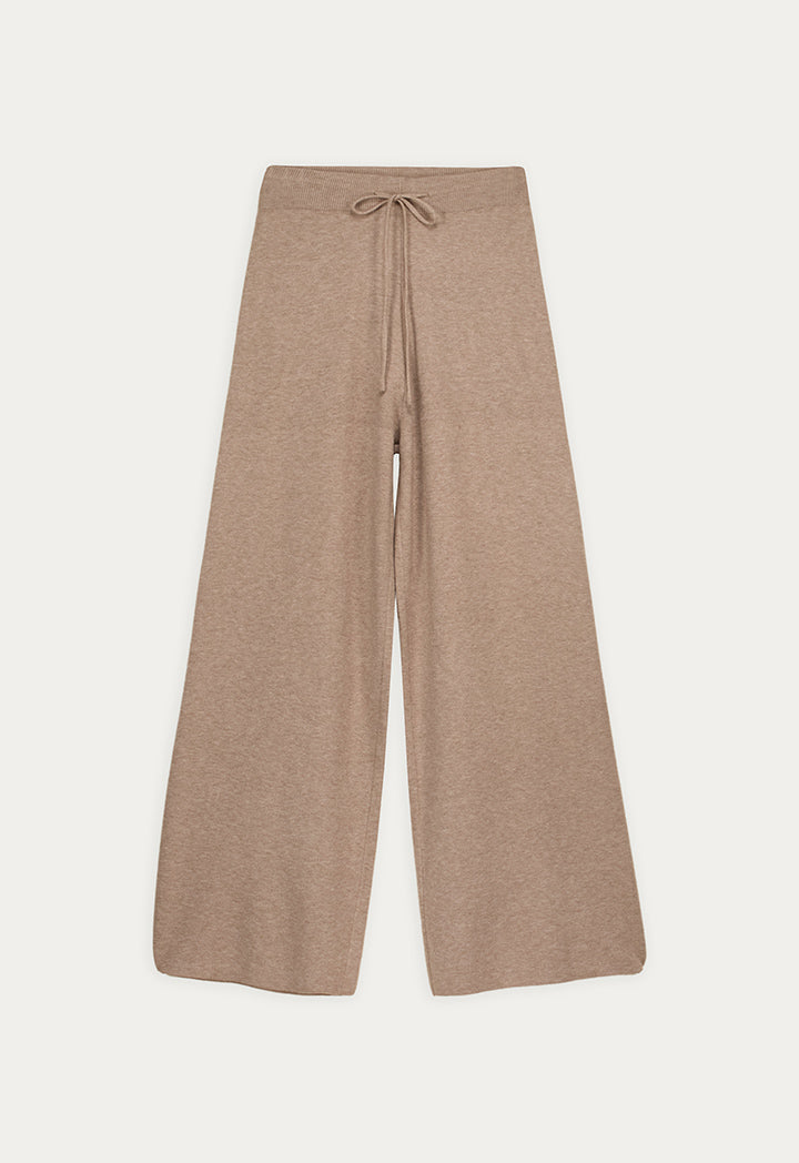 Classic Wide-Leg Knitted Trousers