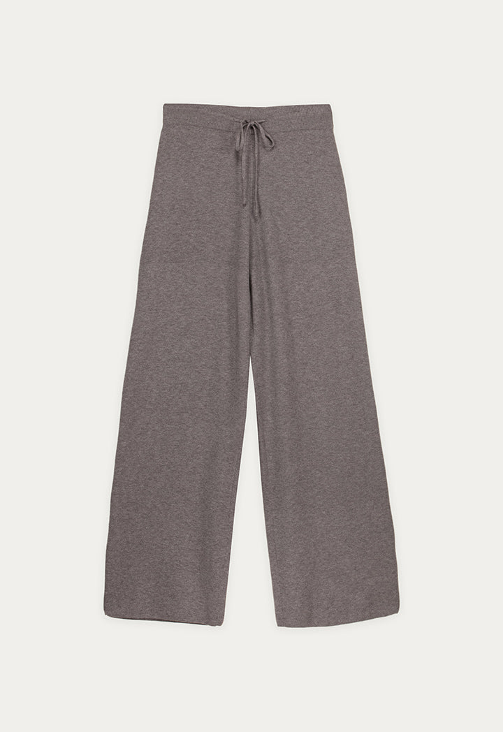 Classic Wide-Leg Knitted Trousers