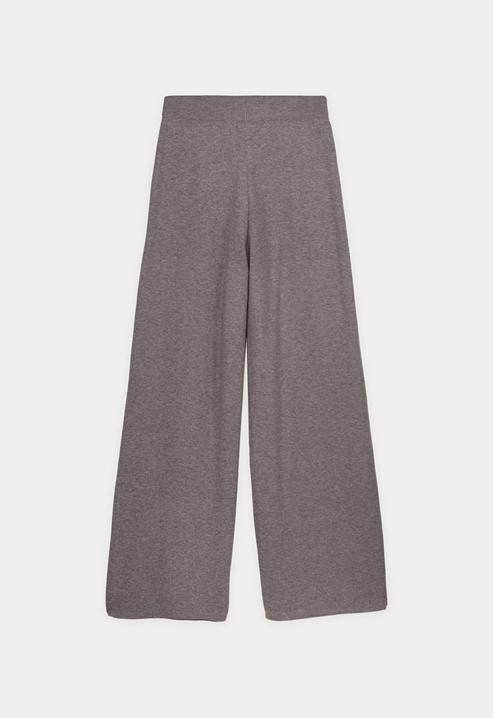 Classic Wide-Leg Knitted Trousers