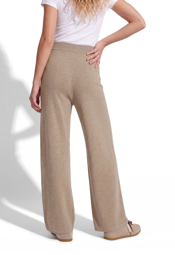 Classic Wide-Leg Knitted Trousers