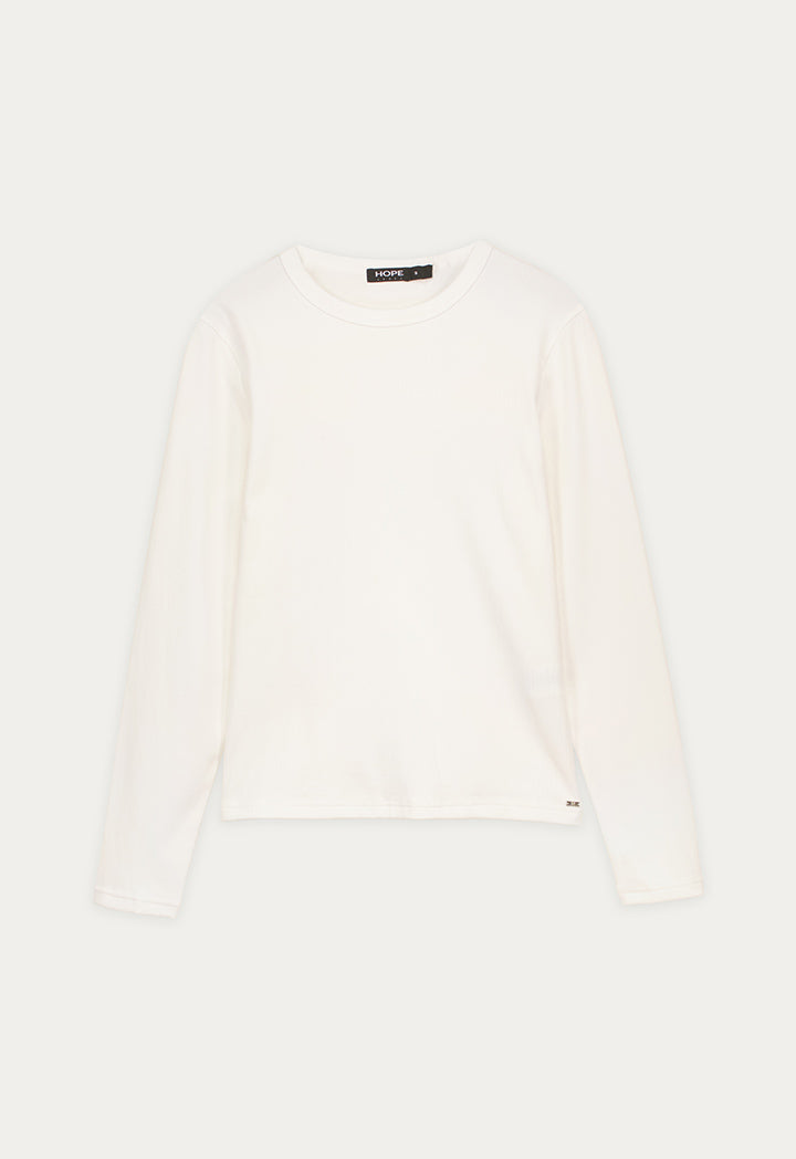 Ribbed Knitted Basic Top