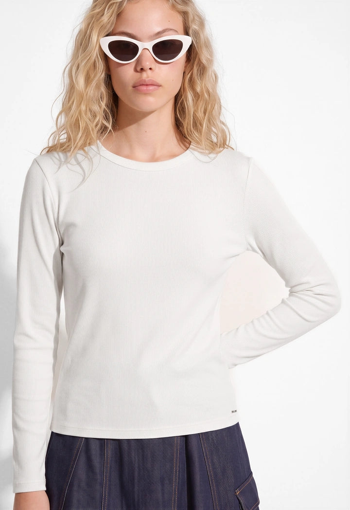 Ribbed Knitted Basic Top