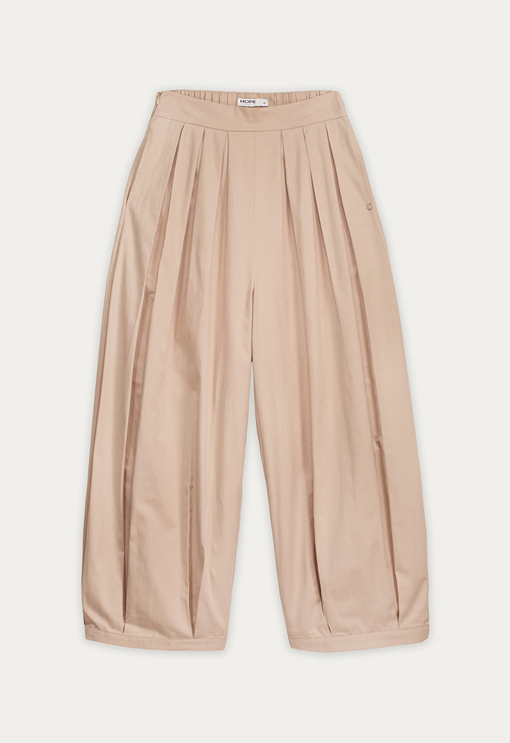 Front Pleated Balloon Trousers