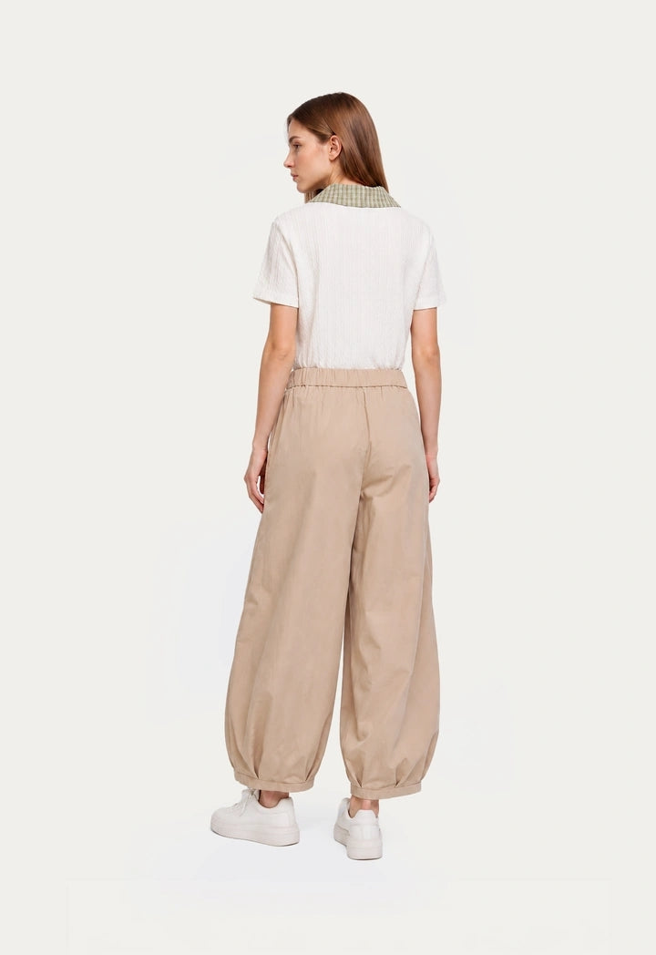 Front Pleated Balloon Trousers
