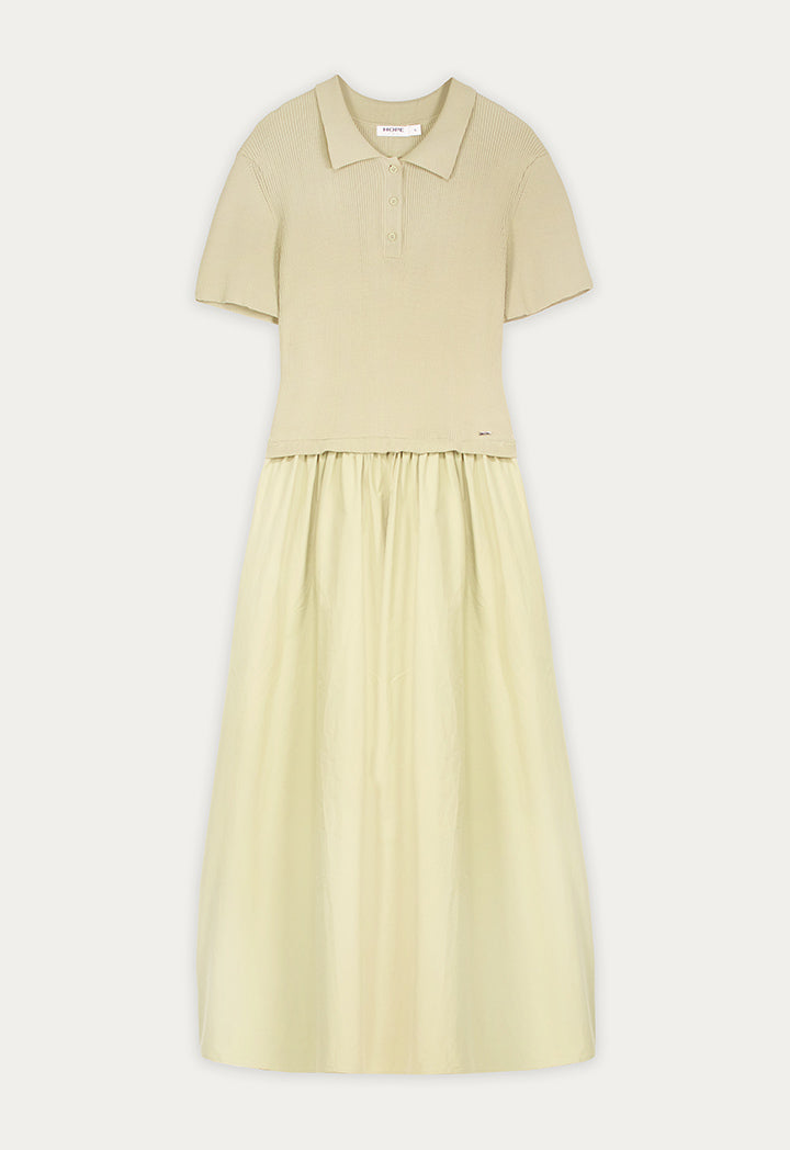 Flared Hem Knit Dress