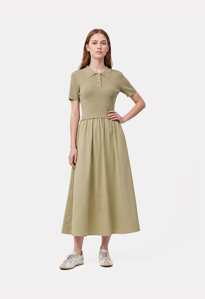 Flared Hem Knit Dress