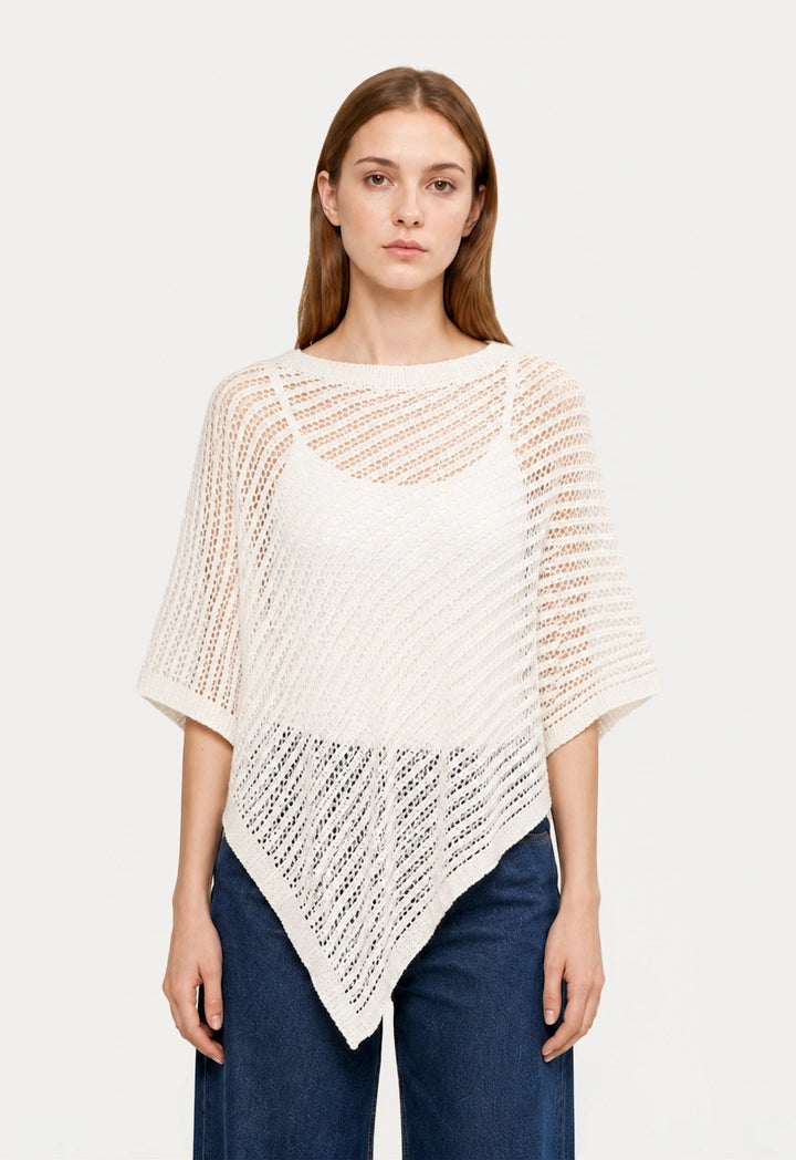 Asymmetrical Crochet  Blouse