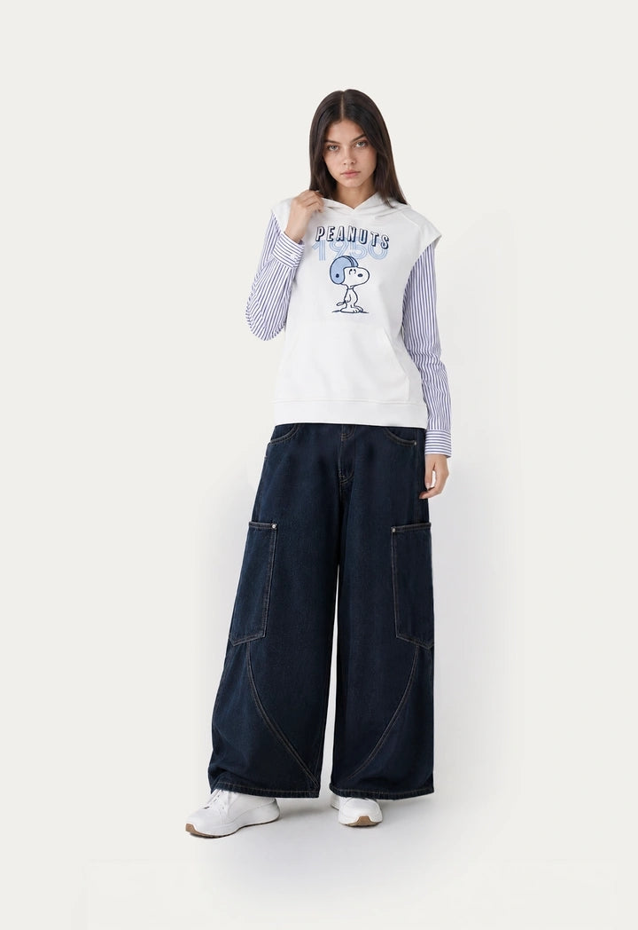 Casual Wide-Leg Jeans