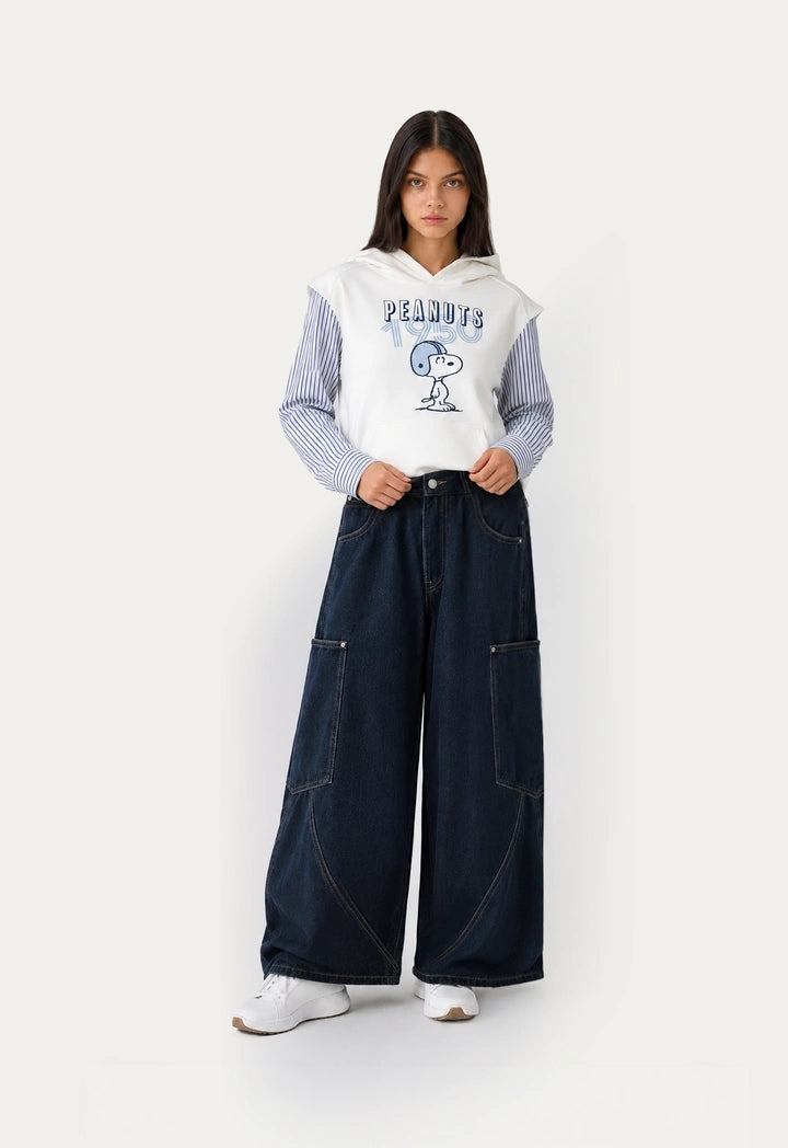 Casual Wide-Leg Jeans