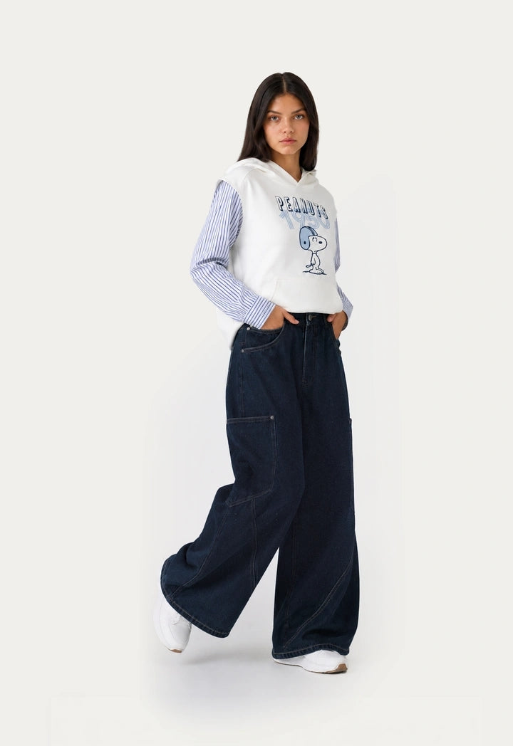 Casual Wide-Leg Jeans