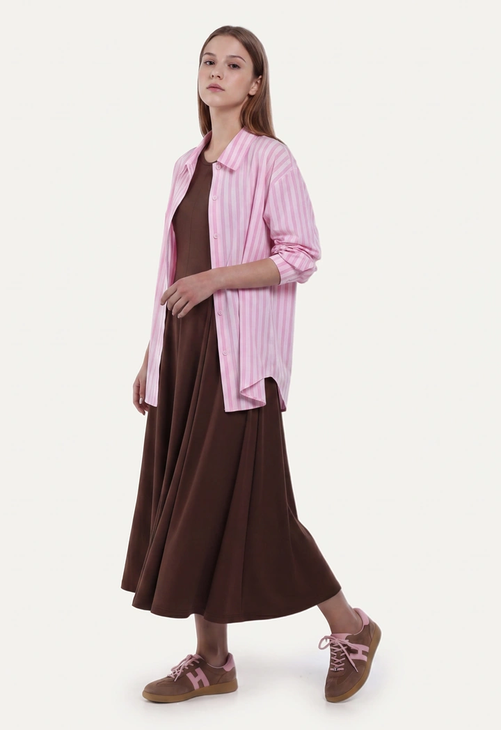 Drop Shoulder Striped Shirt