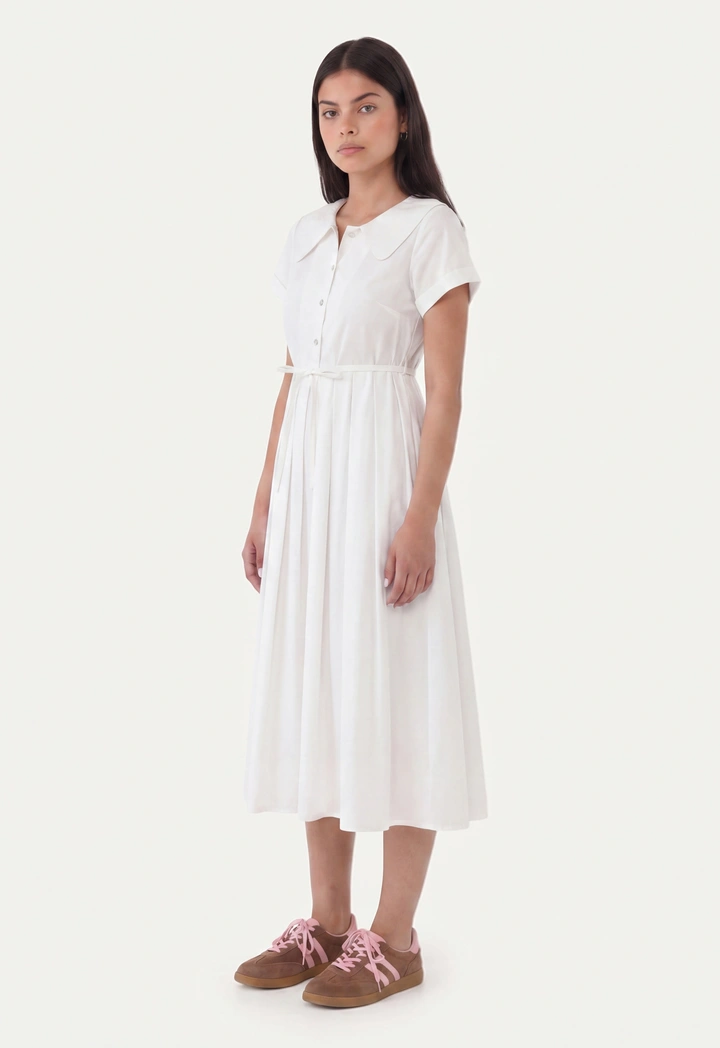 Chelsea Collar Pleated Dress