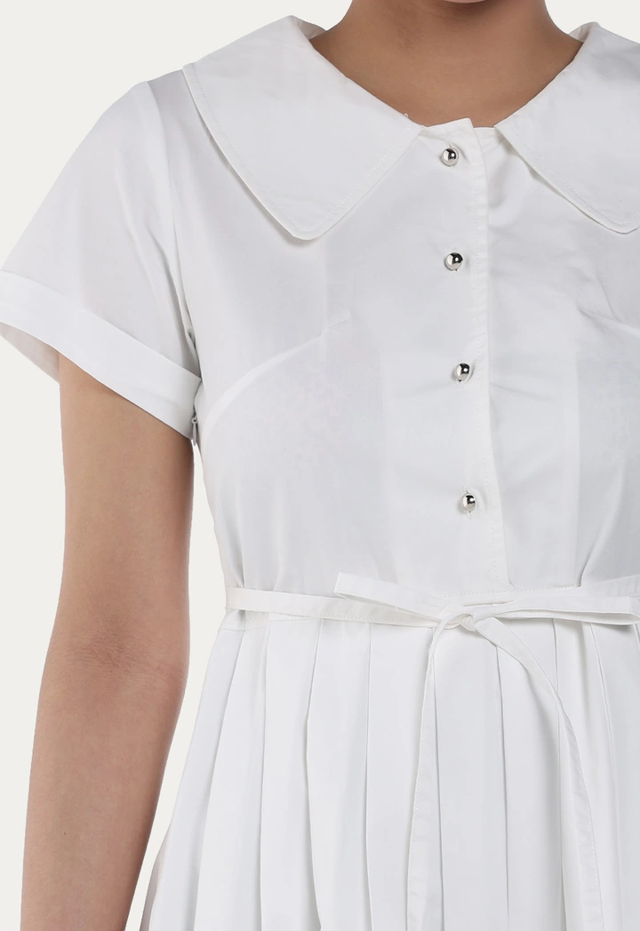 Chelsea Collar Pleated Dress
