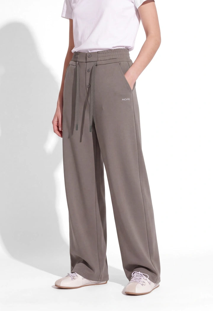 Double High-Waist Trousers