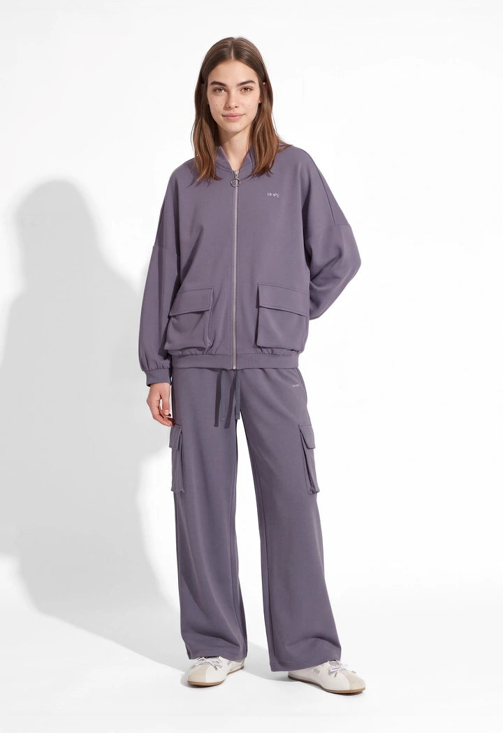 Cargo Wide-Leg Trousers