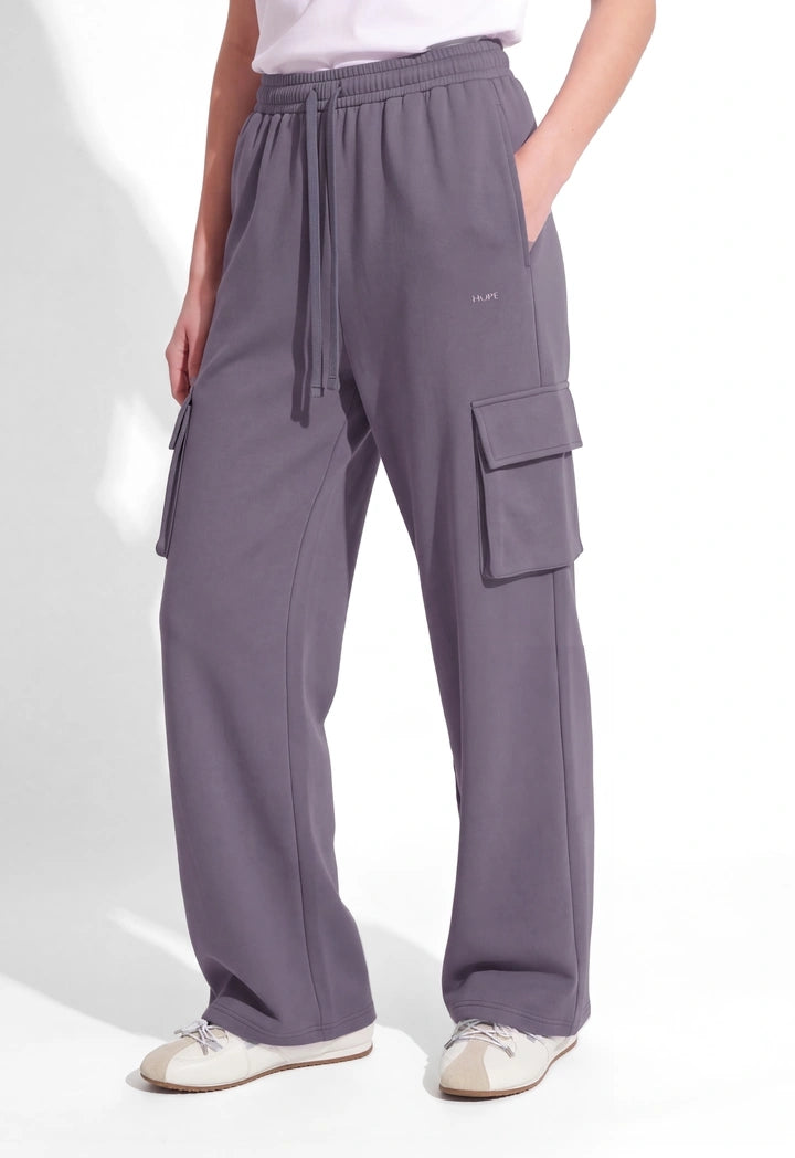 Cargo Wide-Leg Trousers