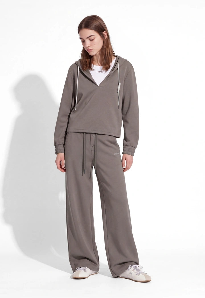 Double High-Waist Trousers