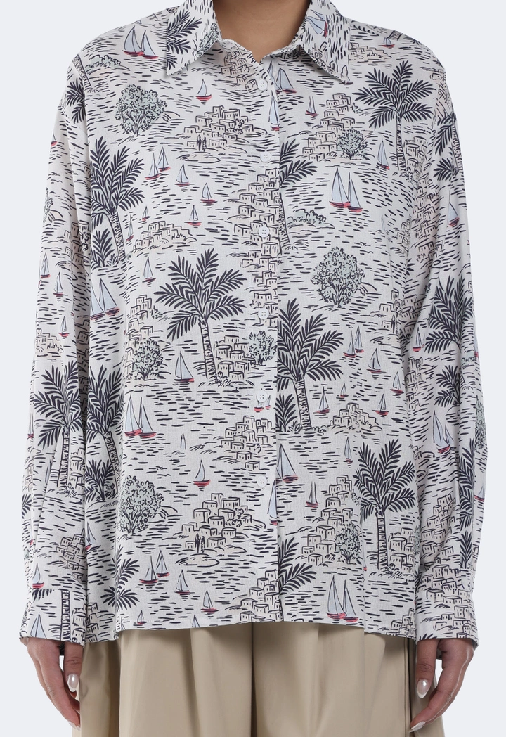Long Sleeves Printed Shirt