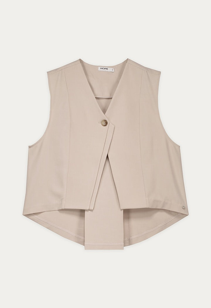High Low Solid Vest