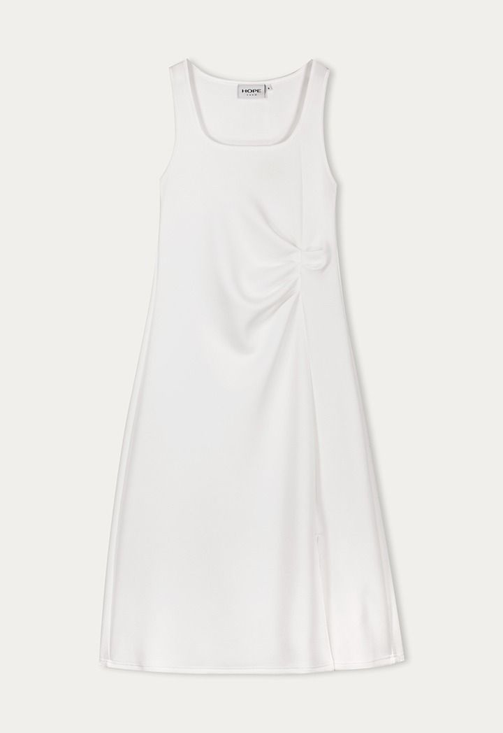 Hope Cropped Hoodie Dress Combo (2Pcs) Off White