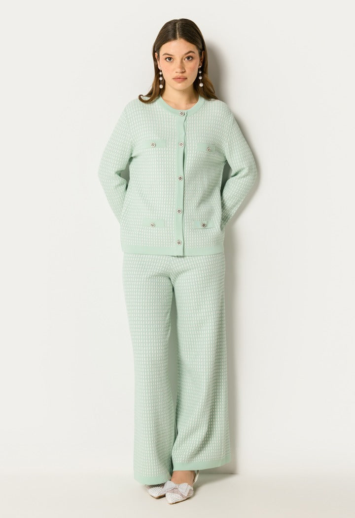 Wide Legs Elastic Trouser Mint