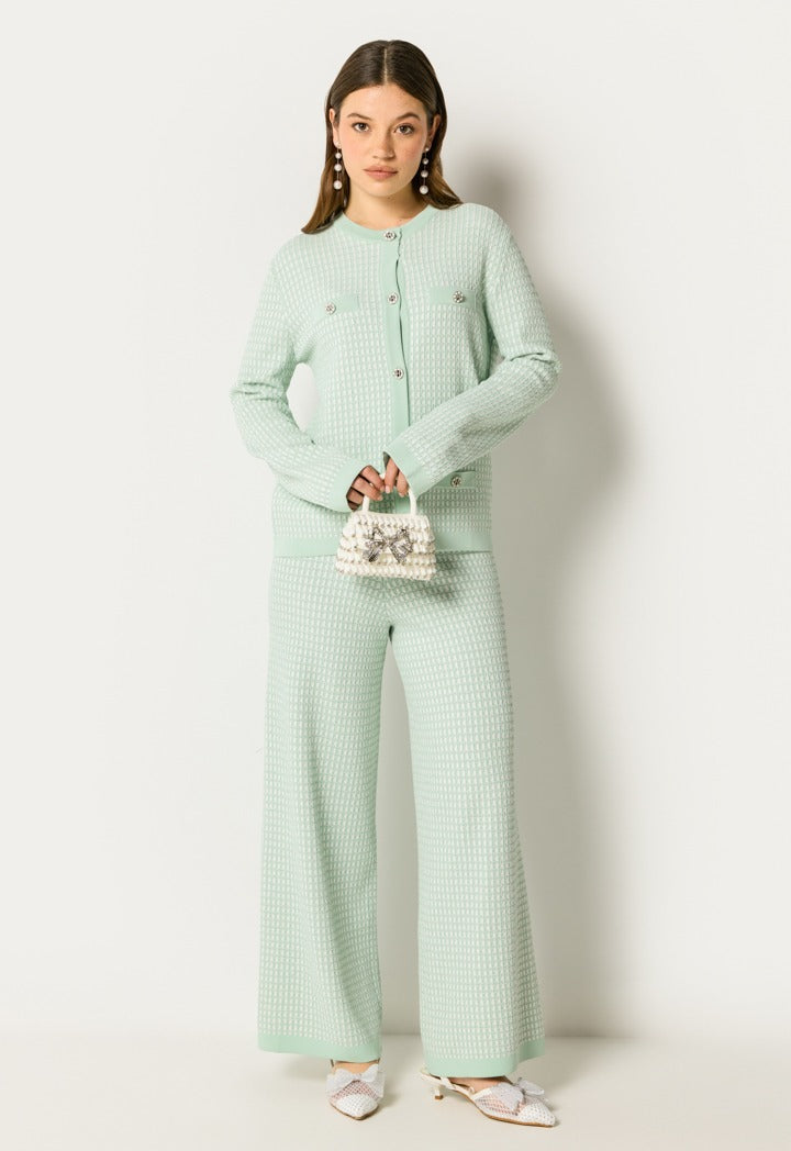 Wide Legs Elastic Trouser Mint