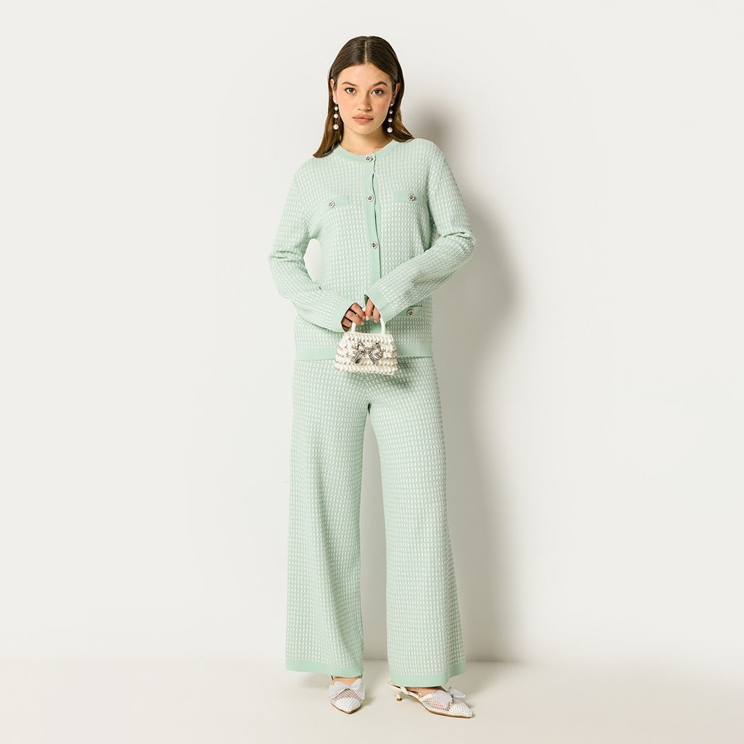 Wide Legs Elastic Trouser Mint