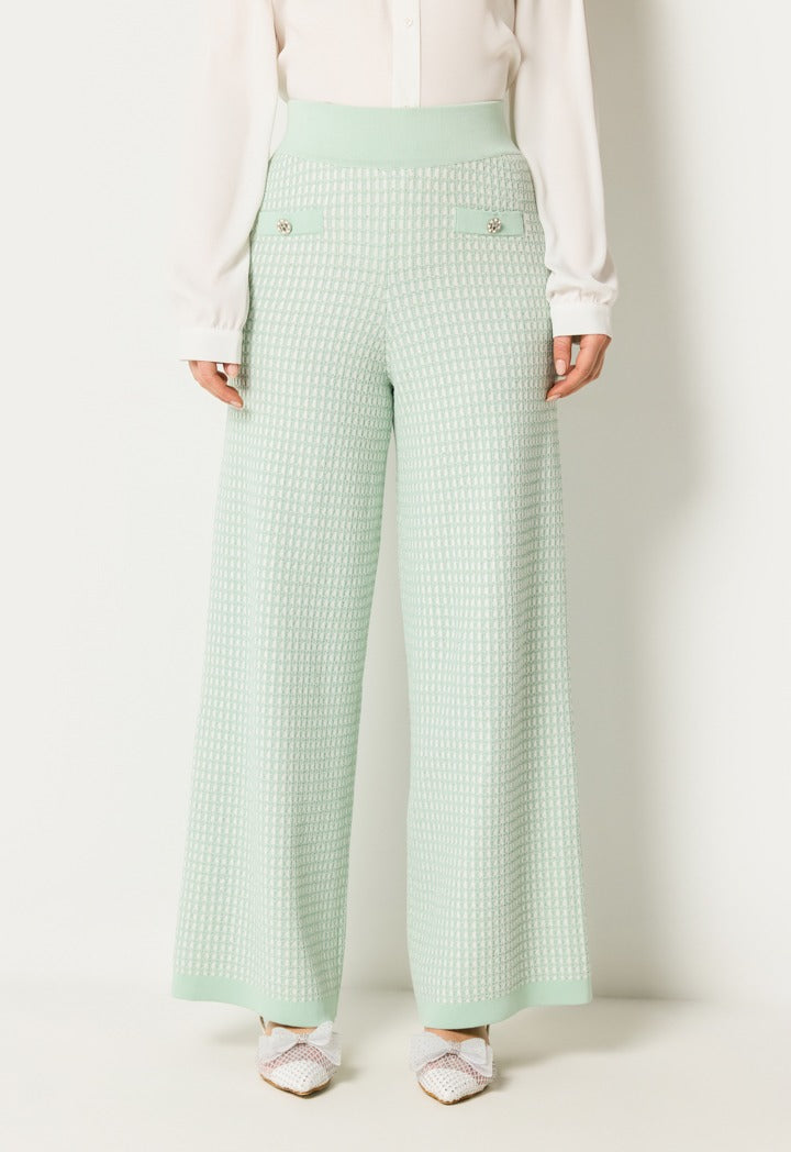 Wide Legs Elastic Trouser Mint