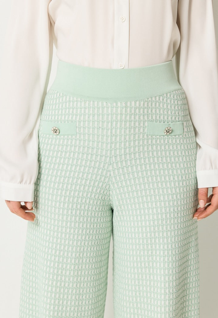 Wide Legs Elastic Trouser Mint