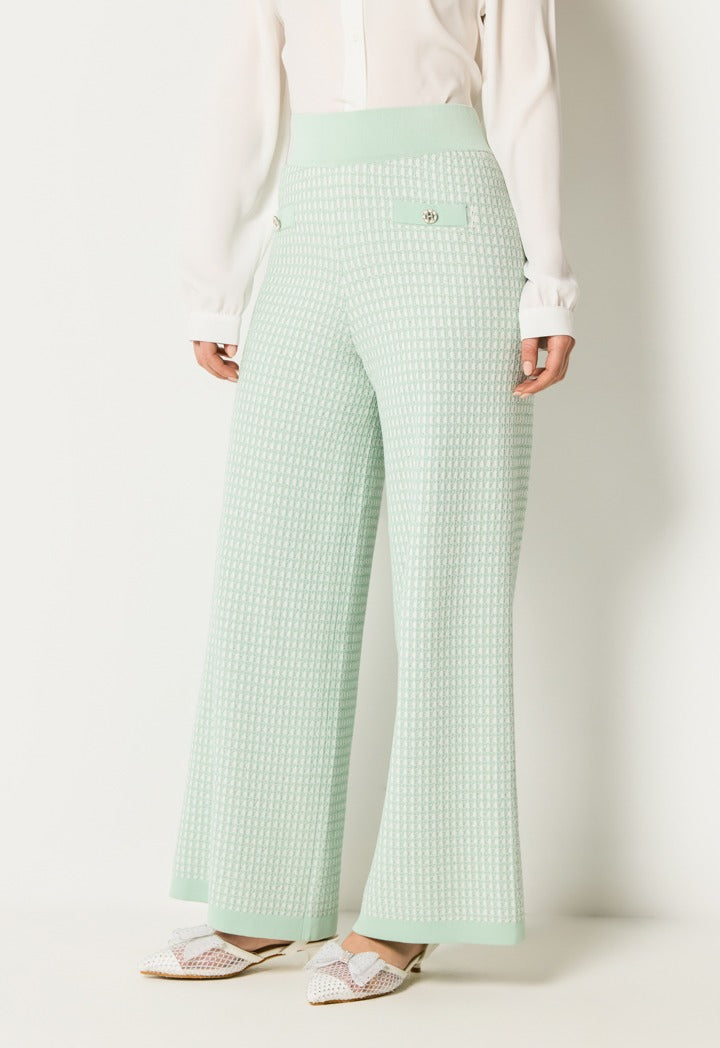 Wide Legs Elastic Trouser Mint