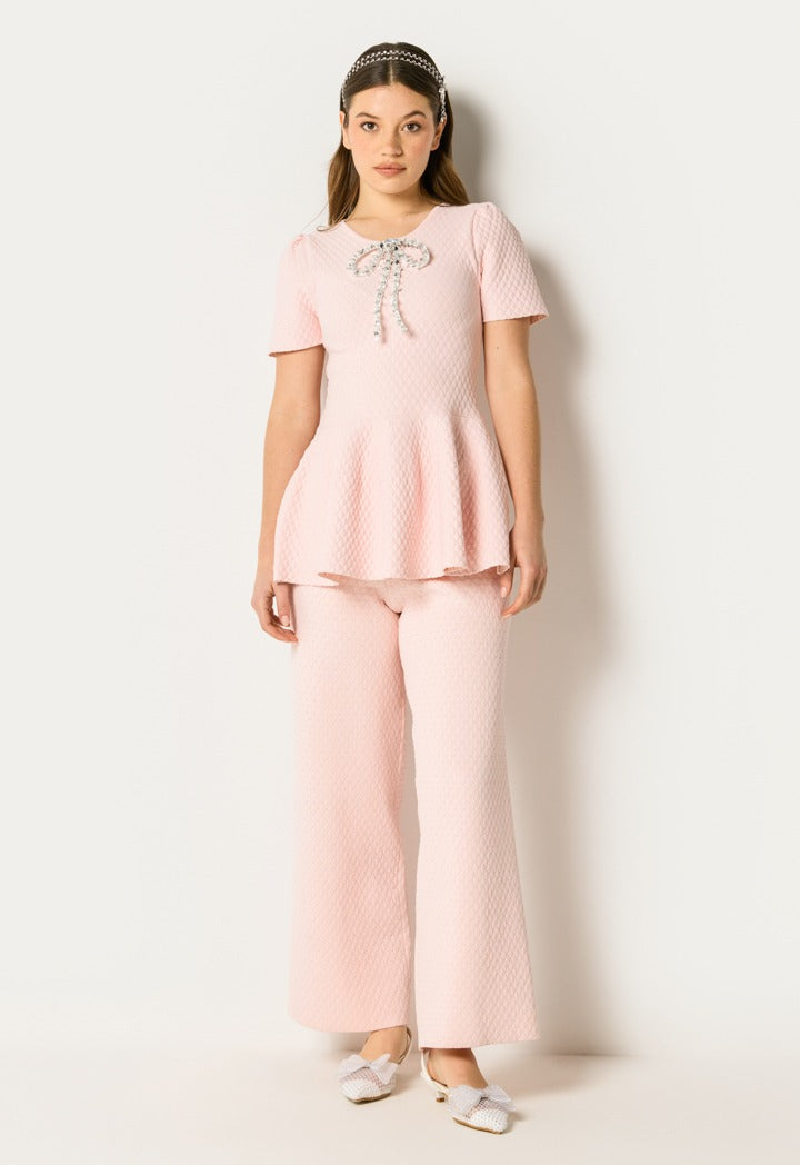 Sequin Embellished Blouse Pink