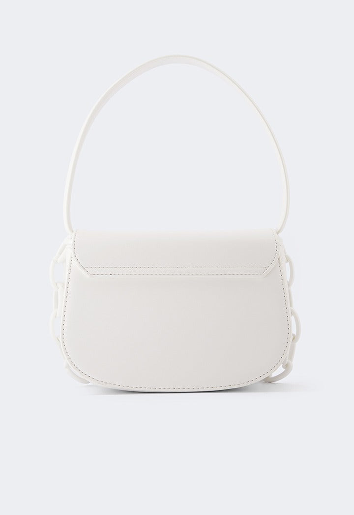 Hope Chain Strap Shoulder Bag White