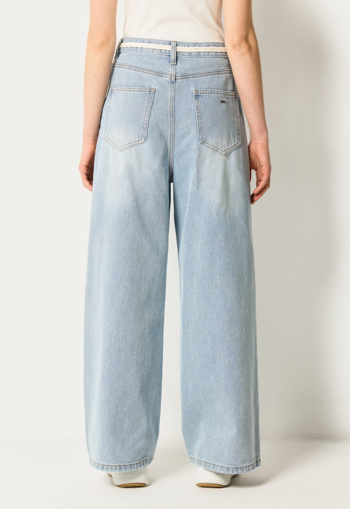 Ripped Wide Leg Jeans