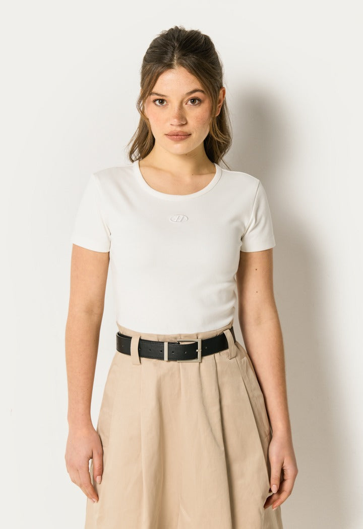 Two-Tone Belted Dress