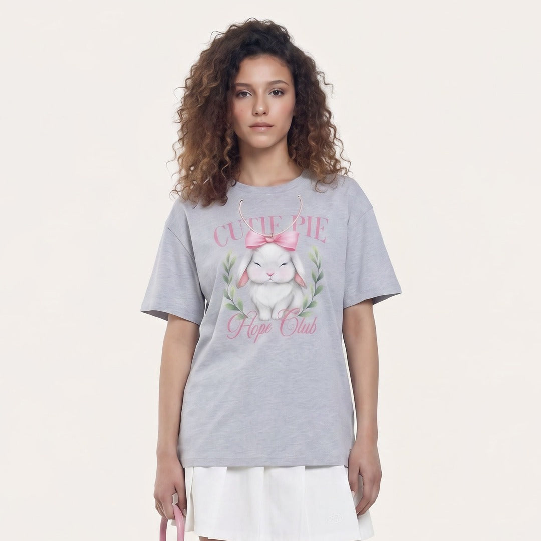 Printed Top with Detachable Chain