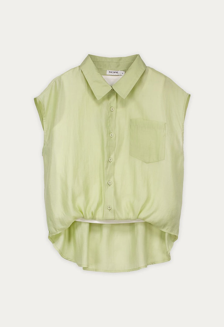 Sleeveless Shirt with Inner Top