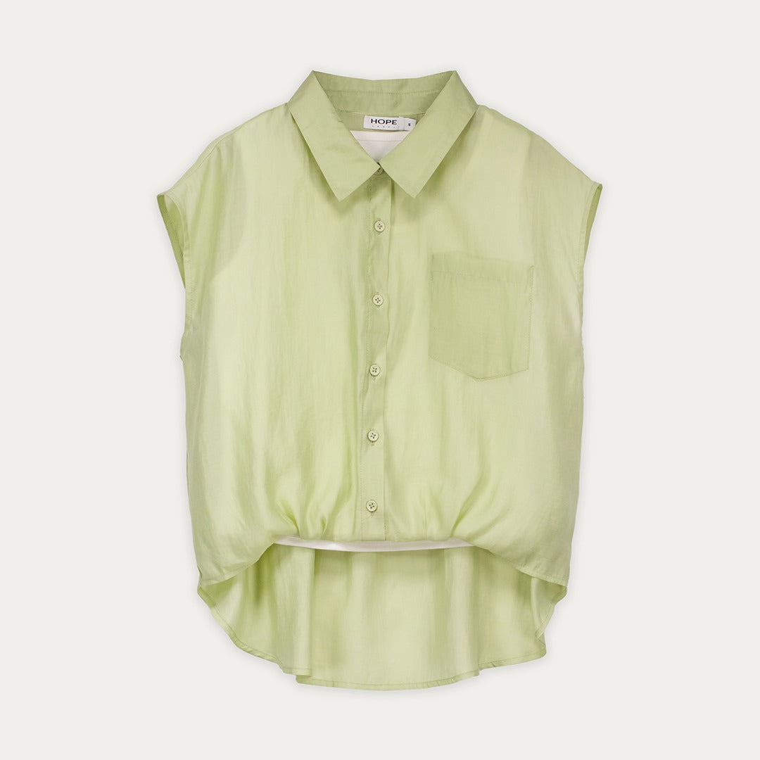 Sleeveless Shirt with Inner Top