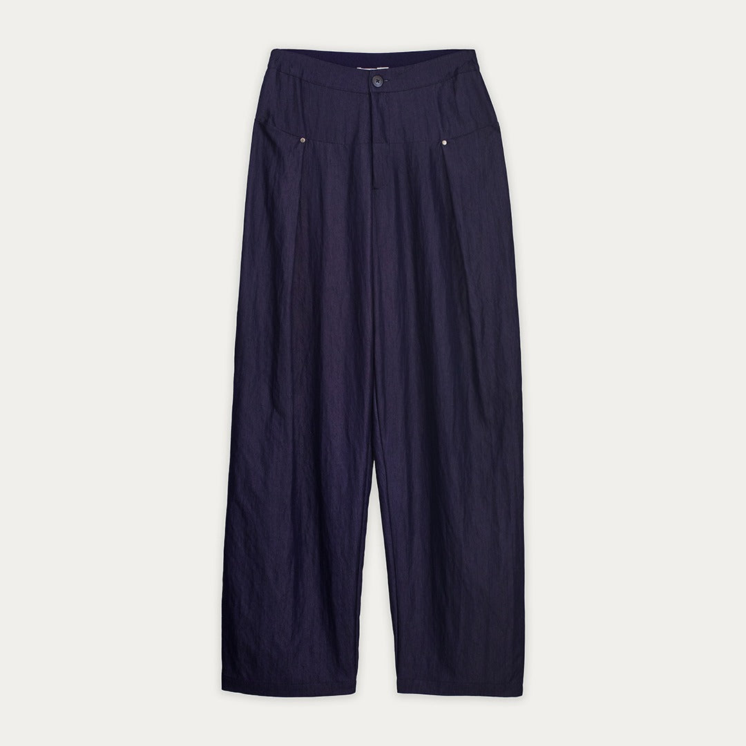 Wide-Leg High Waist Trousers