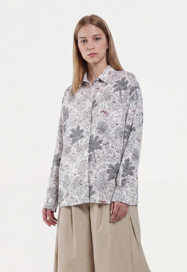 Long Sleeves Printed Shirt