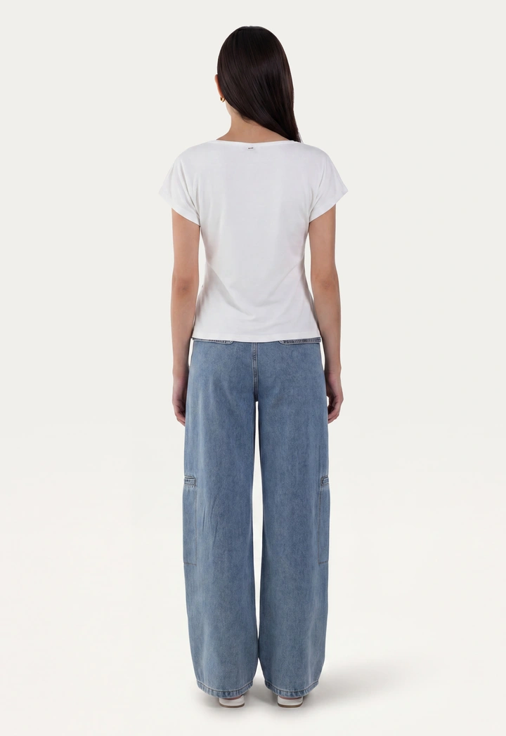 Buckled Tie Solid Top