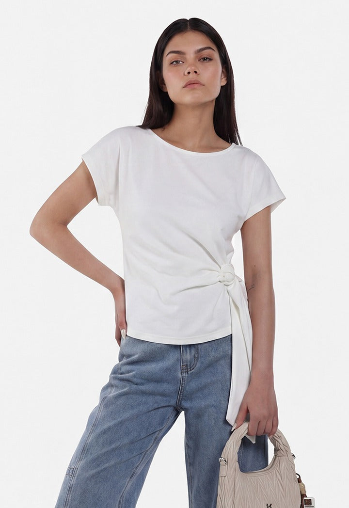 Buckled Tie Solid Top