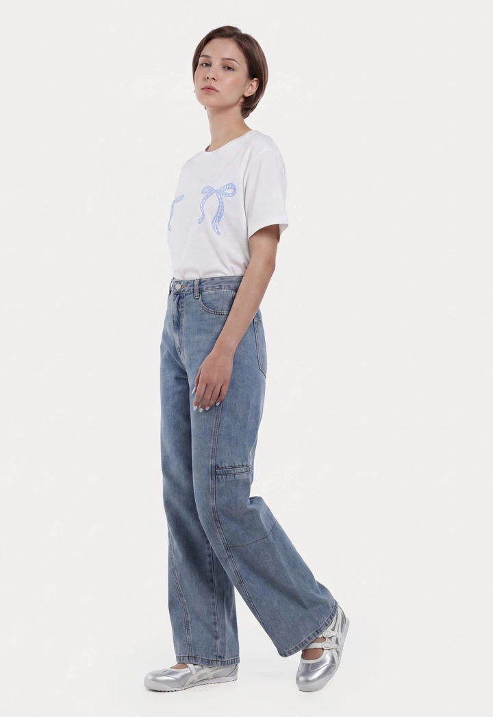 Bow Patches Relaxed Fit Top