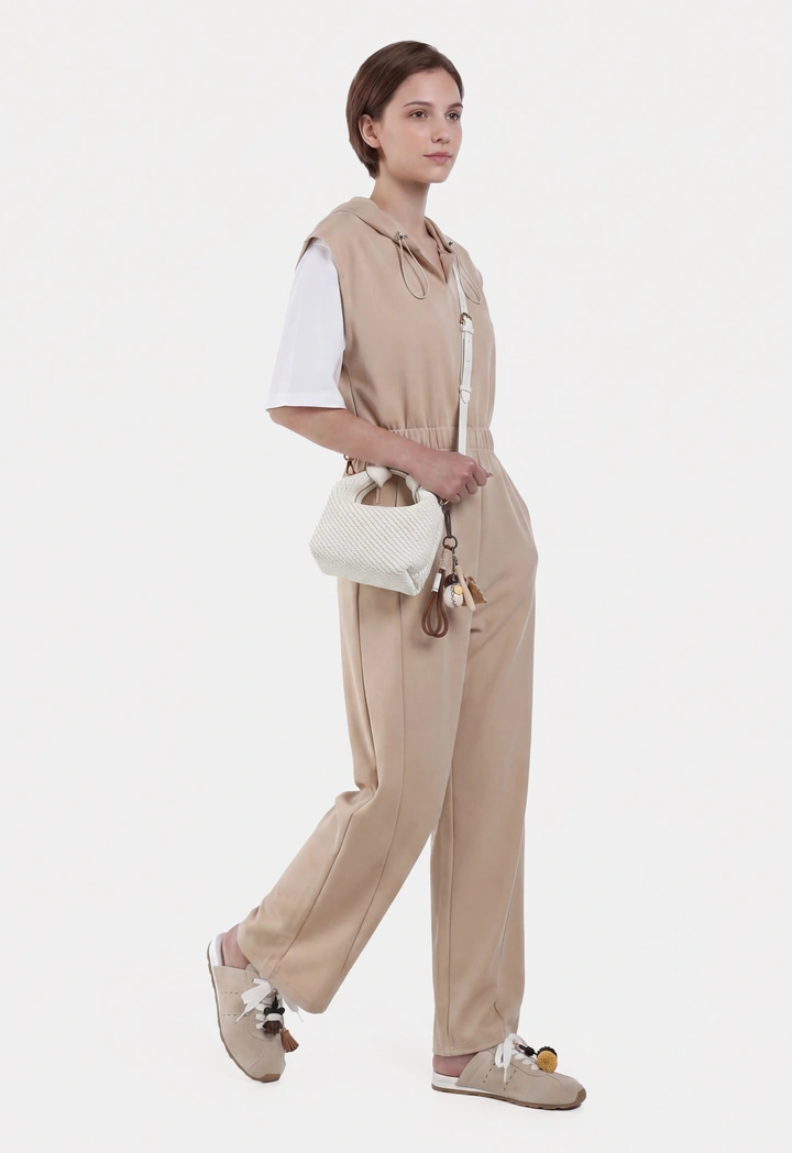 High Waist Wide Leg Solid Trousers
