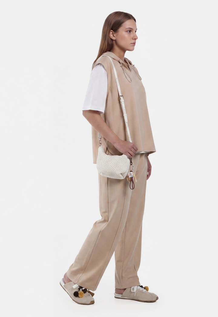 Drop Shoulder Solid T-Shirt and Hoodie Set