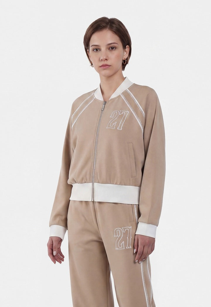 Two Toned Embroidered Jacket