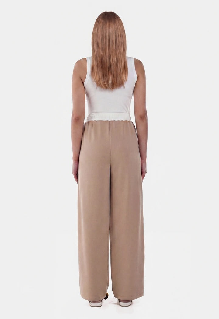 Side Lines Embroidered Wide Leg Trousers