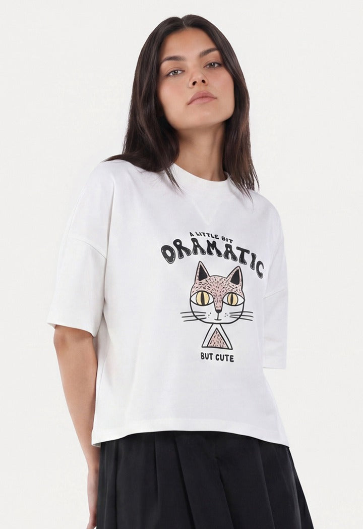 Knitted Oversize Embroidered Top