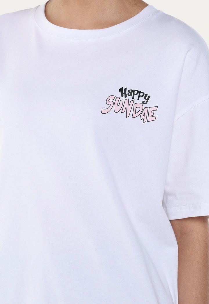 Oversize Printed Top