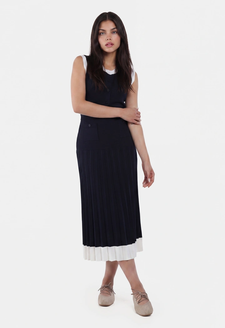 Contrast Hem Knitted Top