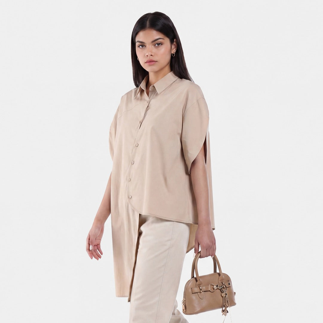 Asymmetrical Solid Shirt